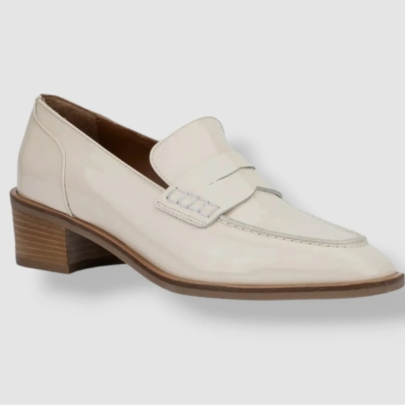 Aquatalia Creme Patent Loafer - Picture 1 of 6